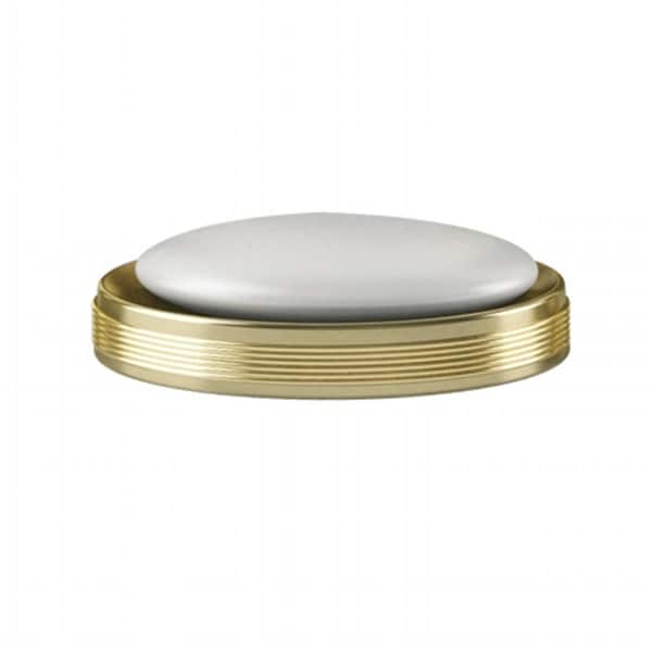 Nu Steel Jewel Gold Finish Soap Dish JW3H - main